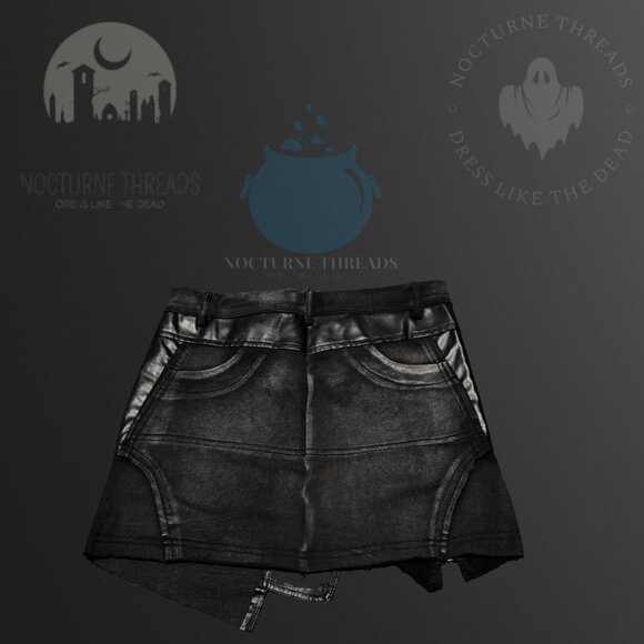 🖤 NWT! FASHION NOVA "Like A Baddie" Faux Leather Cargo Mini Skirt | Size S 🖤 - Picture 3 of 4